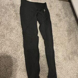 dark gray gym shark leggings size m